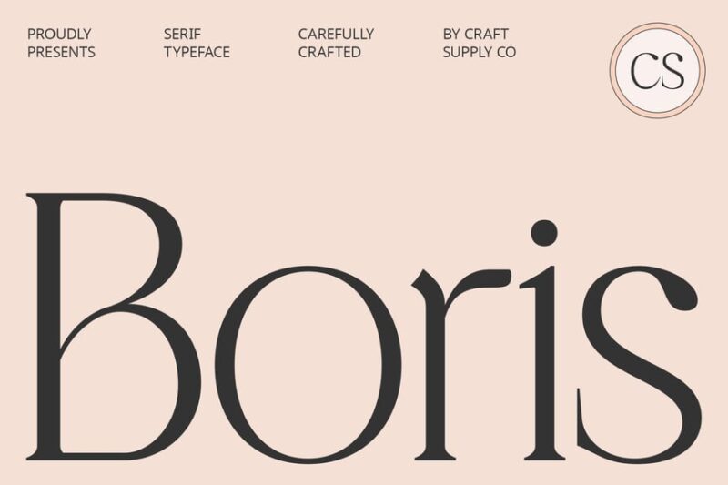 CS Boris – Elegant Font
