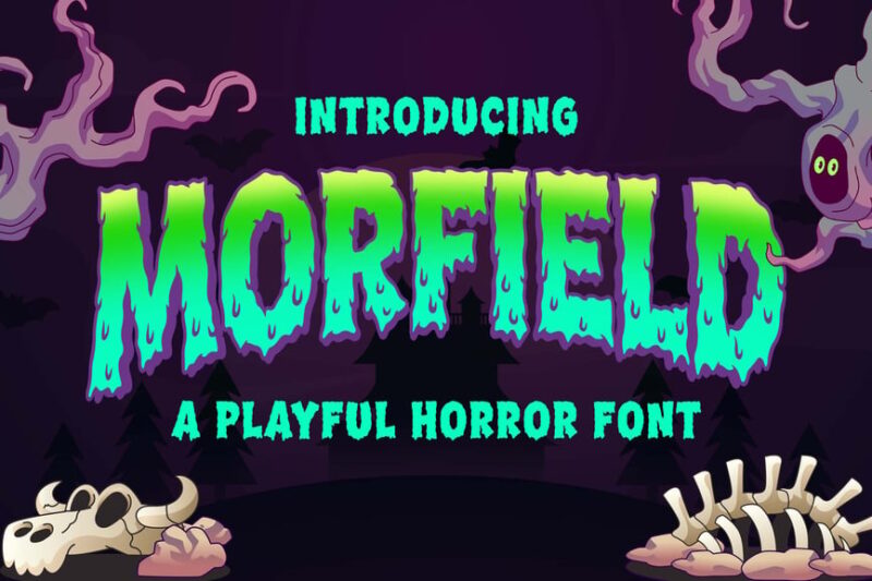 Morfield a Playful Horror Font