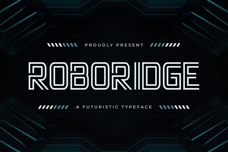 Roboridge - A Futuristic Typeface