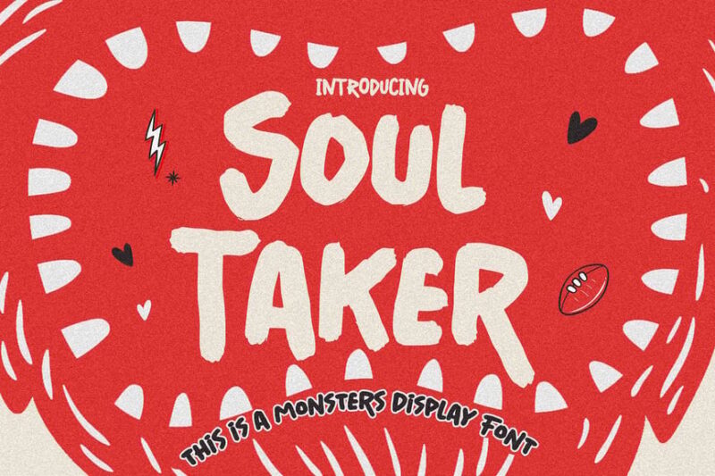 Soul Taker - This is a Monsters Display Font