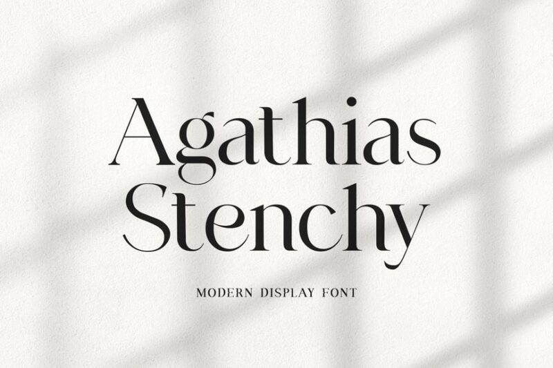 Agathias Stenchy Modern Serif Font