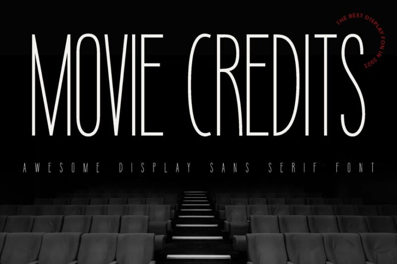 Movie Credits Entertainment Font