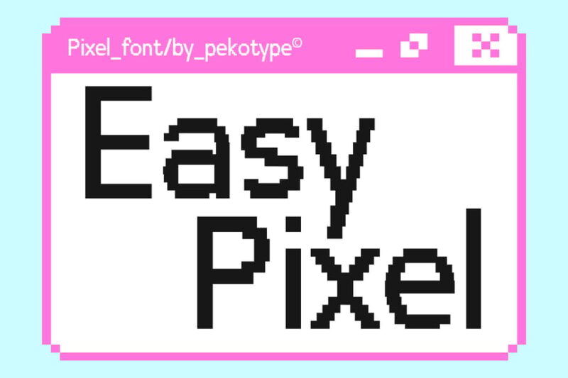 Easy Pixel - Modern Pixel Font