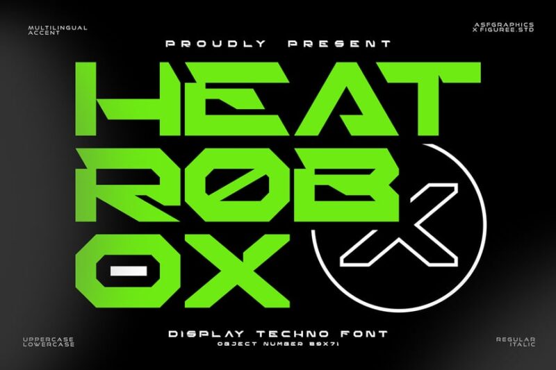 Heat Robox – The Ultimate Futuristic Display Font
