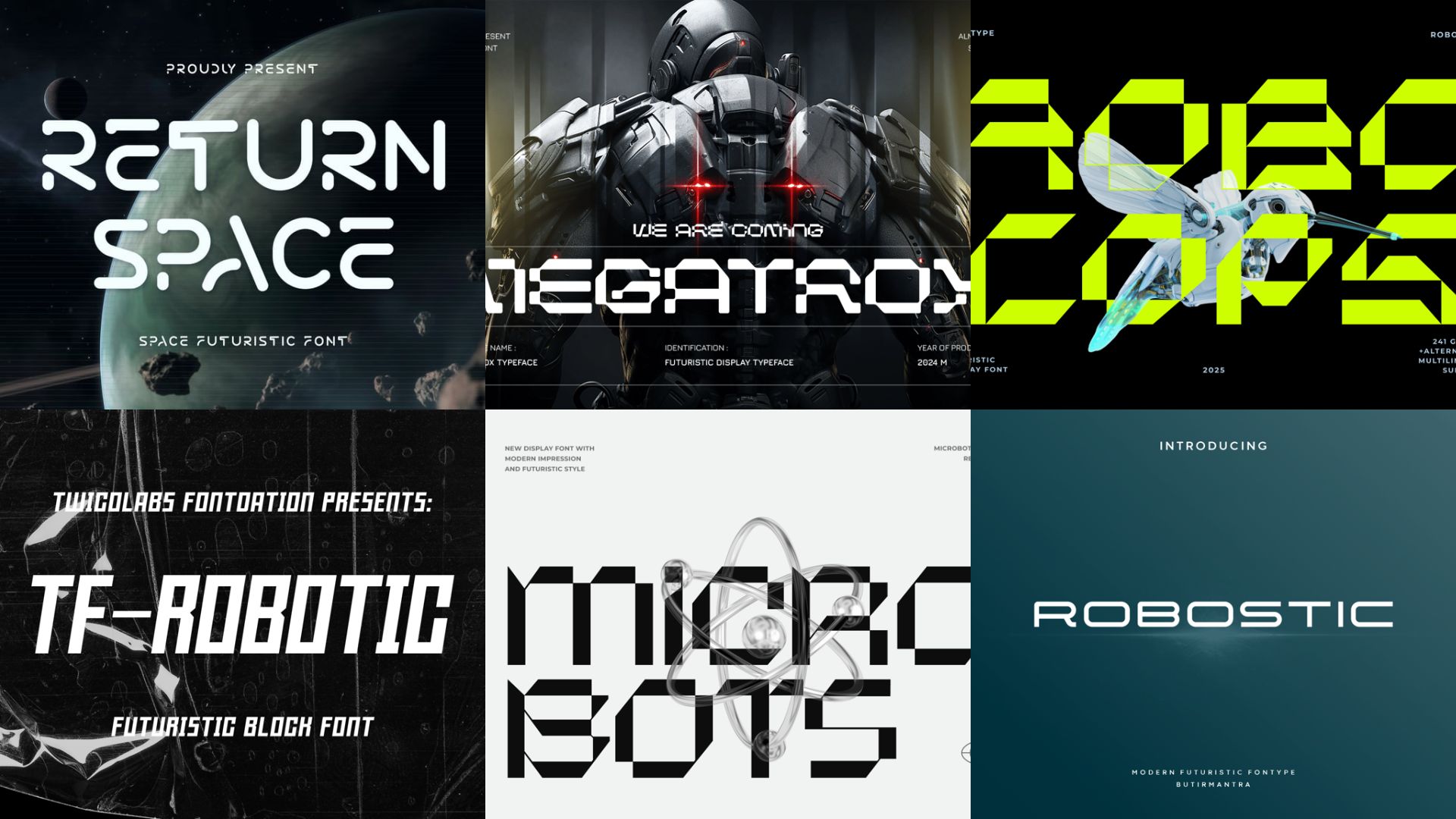 36 Robot Fonts That Are Ready to 'Take Over the World' - Design Work Life