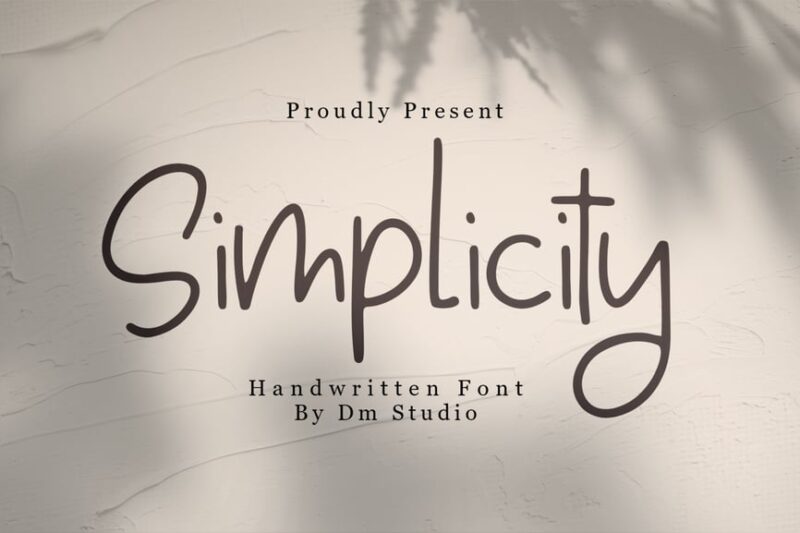 Simplicity - Handwritten Font