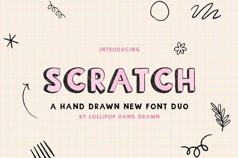 Scratch Font Duo