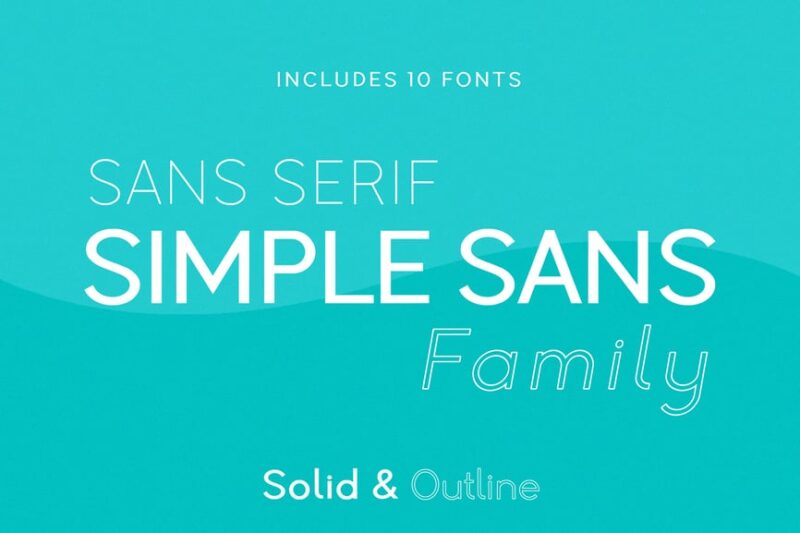 Simple Sans Family Font