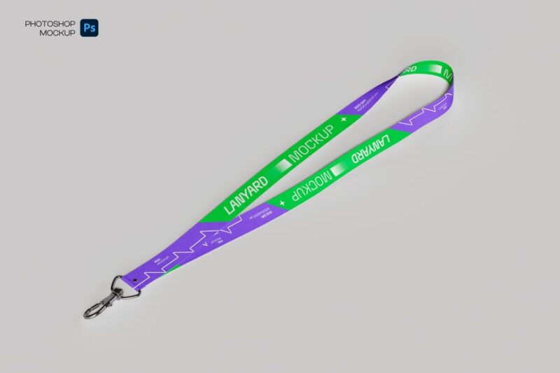 Ribbon & Lanyard Mockup