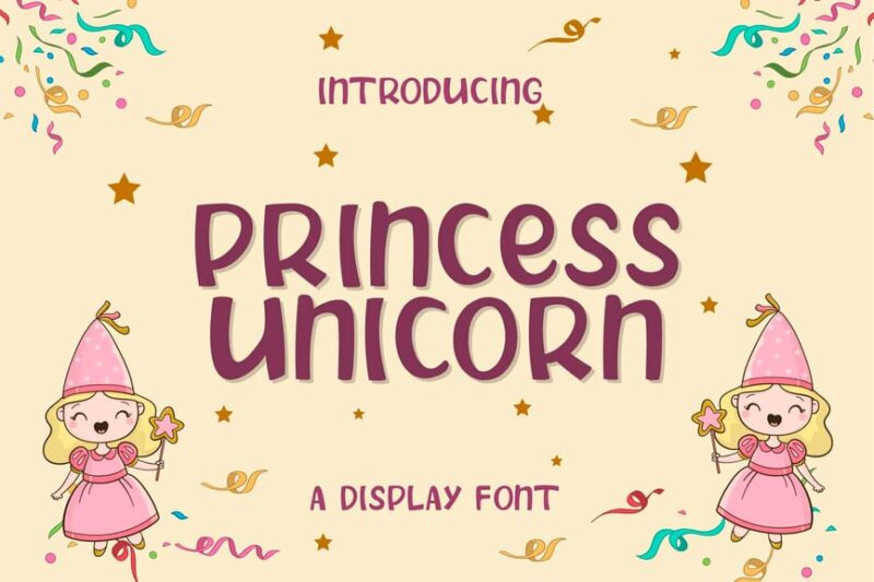 PRINCESS UNICORN Display Font