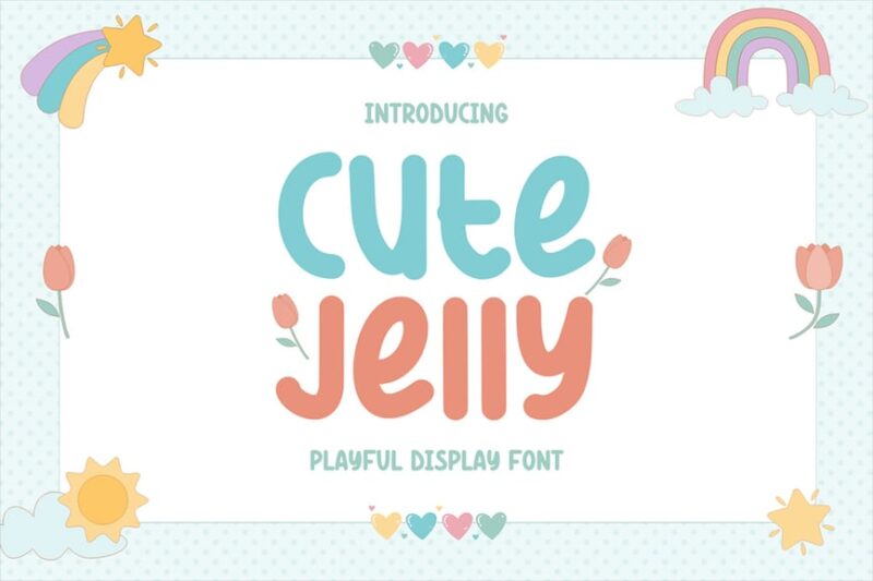 Cute Jelly - Playful Display Font
