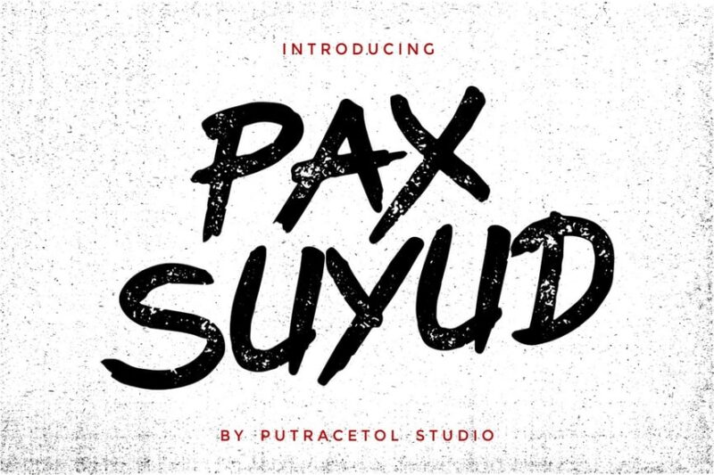 Pax Suyud - Brush + Rough Font