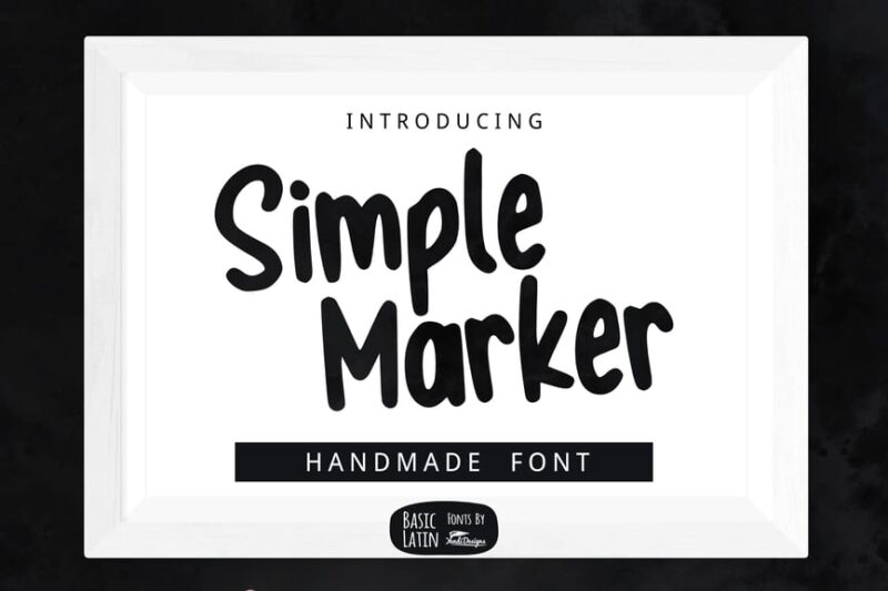 Simple Marker Font