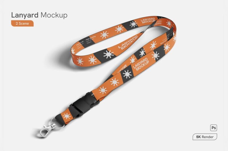Comprehensive Lanyard Mockup Set