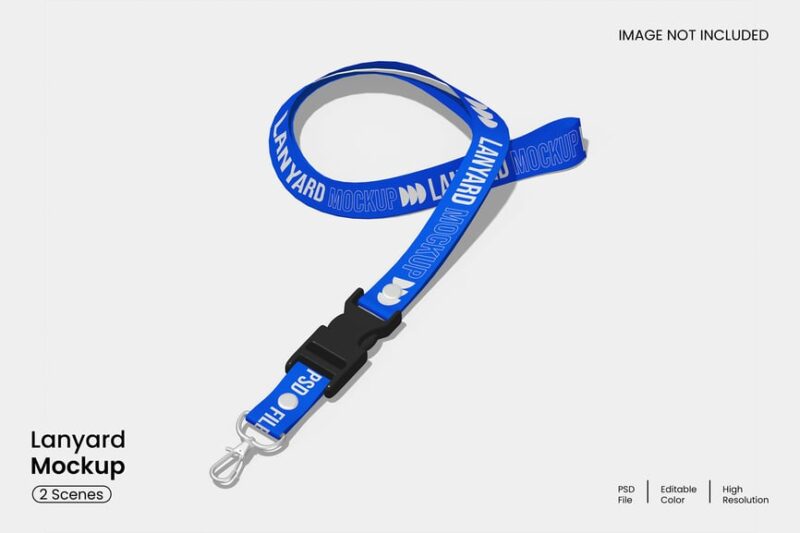 ID Badge Lanyard Mockup