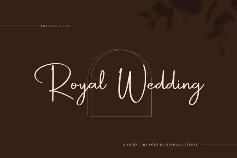 Royal Wedding - Logo Font