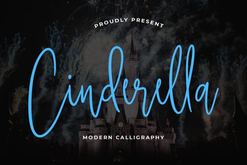 Cinderella Beautiful Calligraphy Font