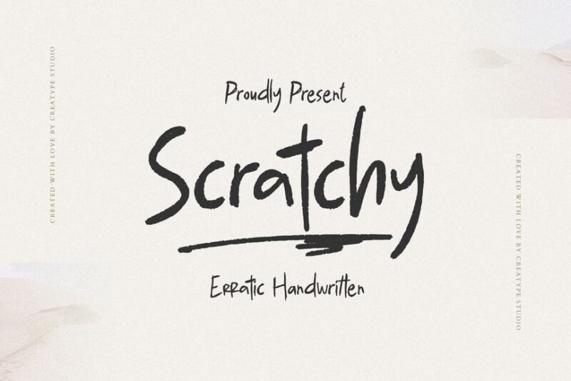 Scratchy Erratic Handwritten