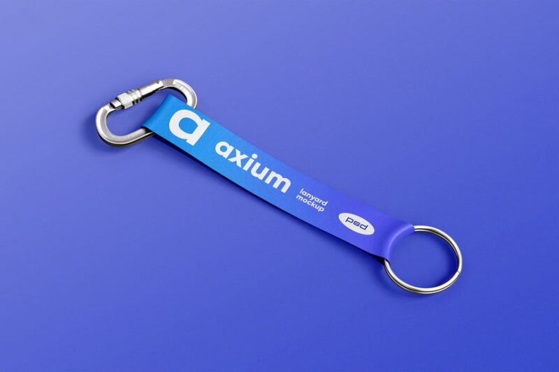 Short Lanyard Ribbon Mockup