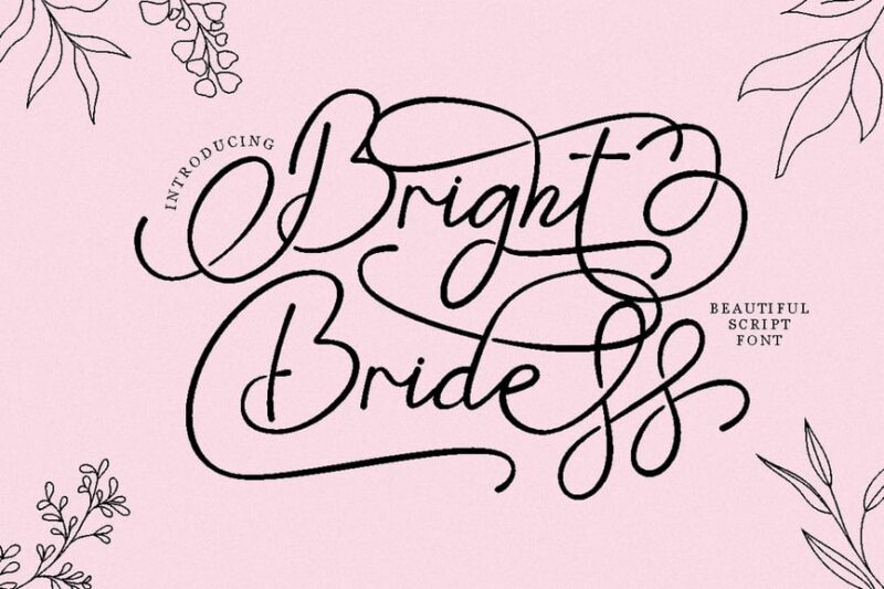 Bright Bride - Beautiful Script Font