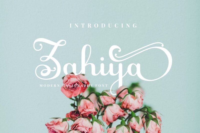 Zahiya - Modern Calligraphy Font
