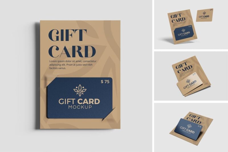 Plastic Gift Card Mockup