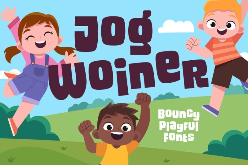 Jog Woiner - Bouncy Playful Fonts