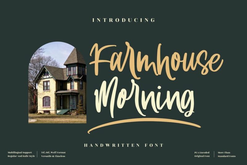 Farmhouse Morning Handwritten