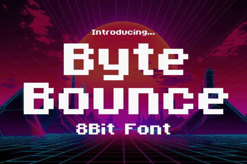 ByteBounce - 8Bit Pixel Font