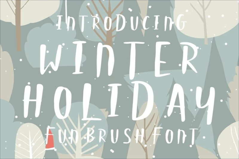 WINTER HOLIDAY - KIDS FONT