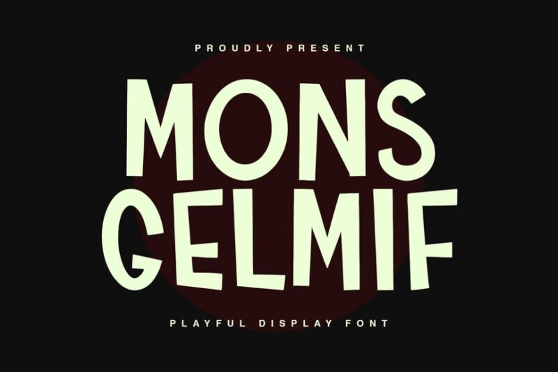 Monsgelmif Playful Display Font