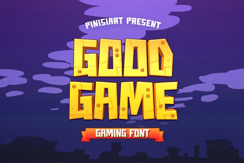Good Game - Gaming Kids Font
