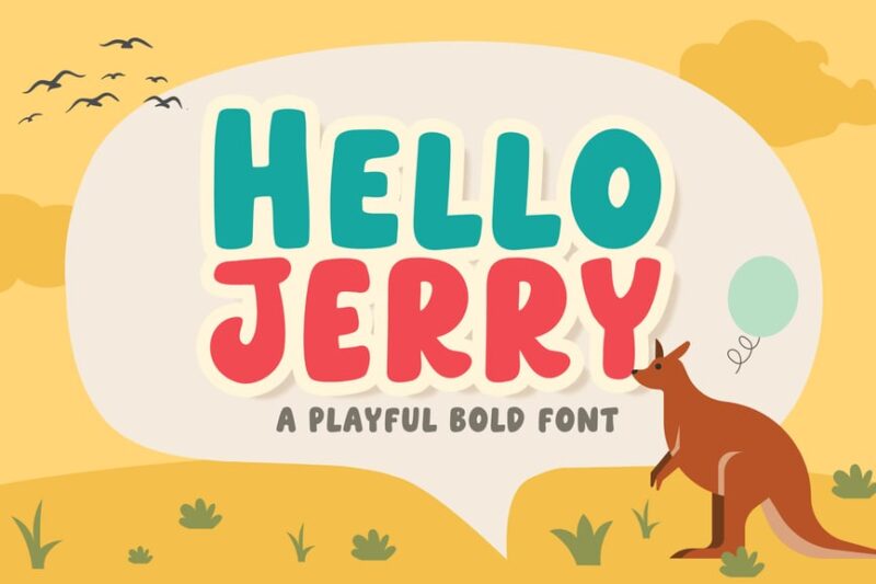 Hello Jerry - Playful Bold Font