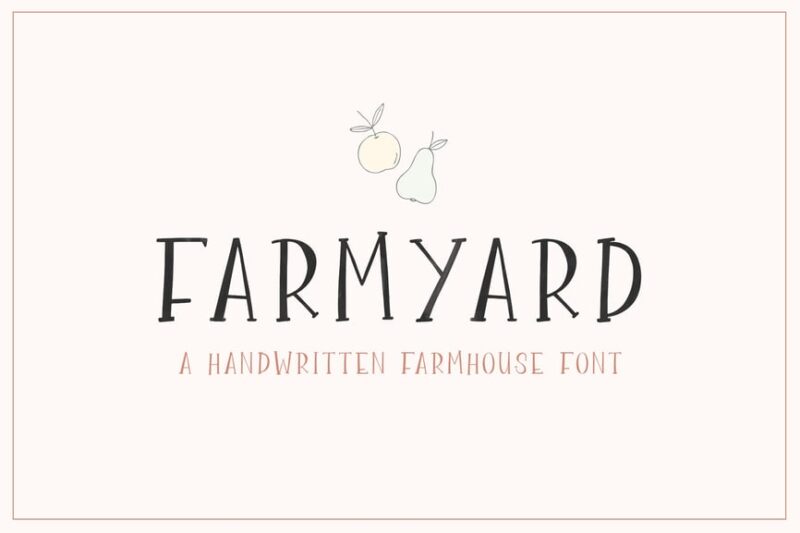 Farmyard Font