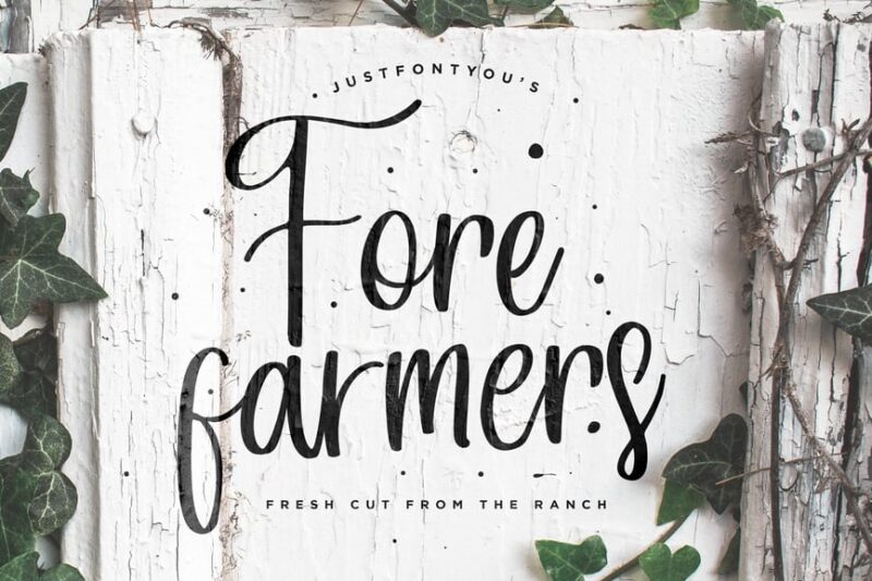 Forefarmers - Rustic Casual Vintage Font