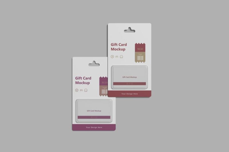 Minimal Gift Card Mockup