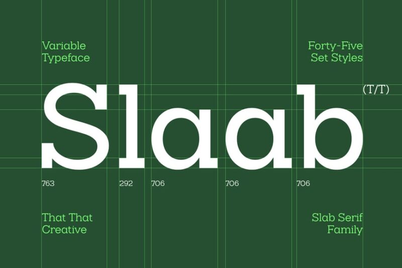 Slab Serif Font Family Slab
