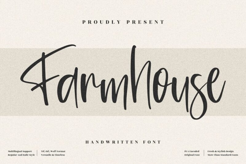 Farmhouse Handwritten Font