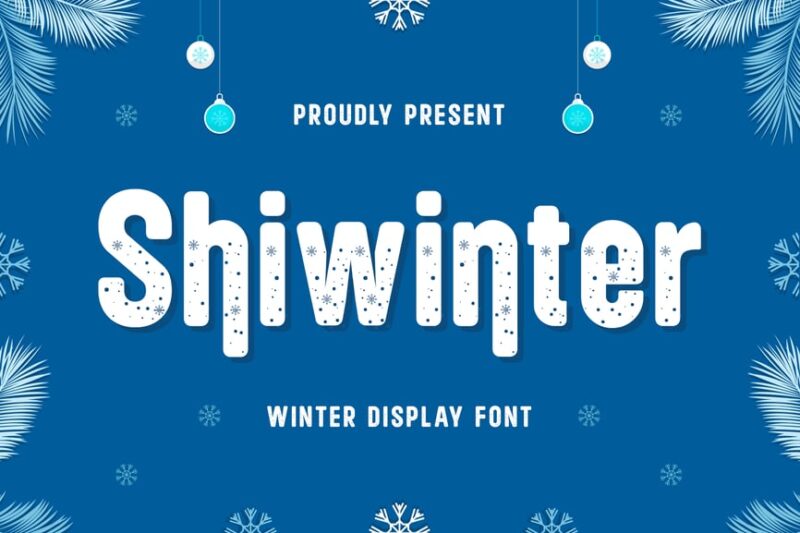 Shiwinter - Winter Display Font