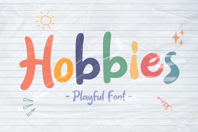 Hobbies - Playful Font