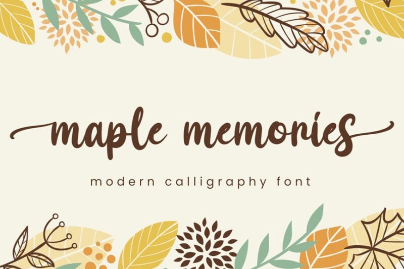 Maple Memories - Script Font