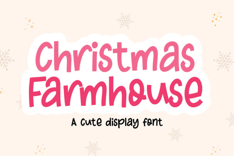 Christmas Farmhouse - Christmas Font