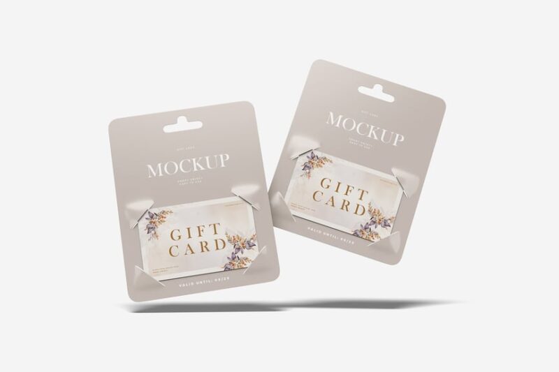 Versatile Clean Gift Card Mockup