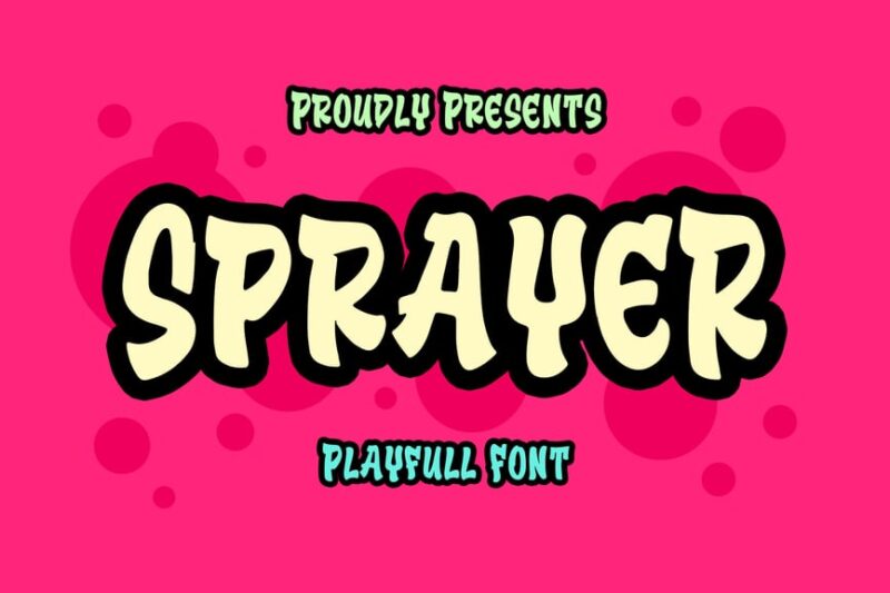 Sprayer - Playfull Font