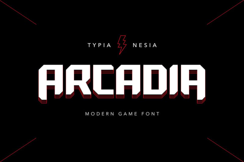 Arcadia - Scifi Game Font