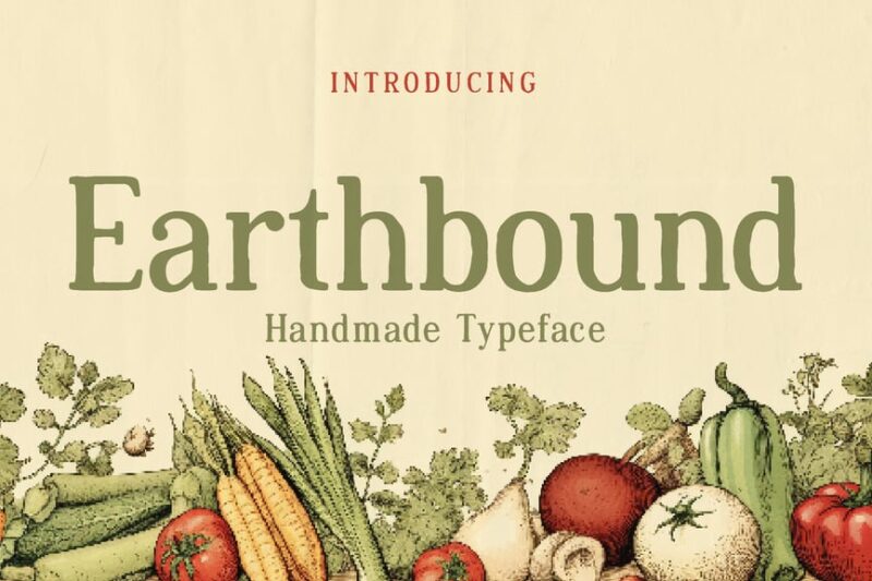 Earthbound - Organic Typeface