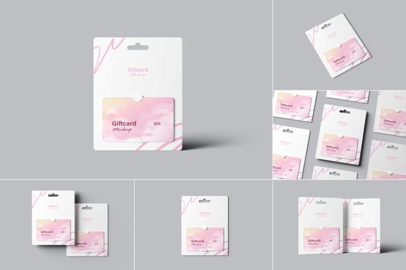 Comprehensive Gift Card Mockup Collection