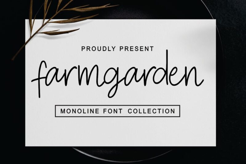Farmgarden - Monoline Font