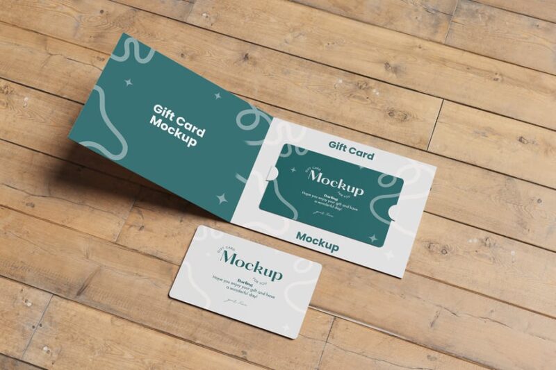 Dual-Purpose Gift or Business Card Mockup
