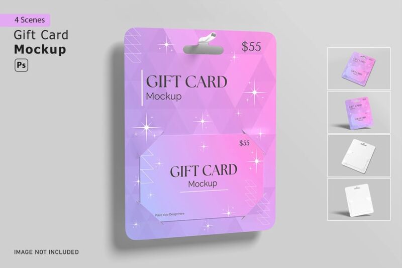 Polished Retail Gift Card Mockup